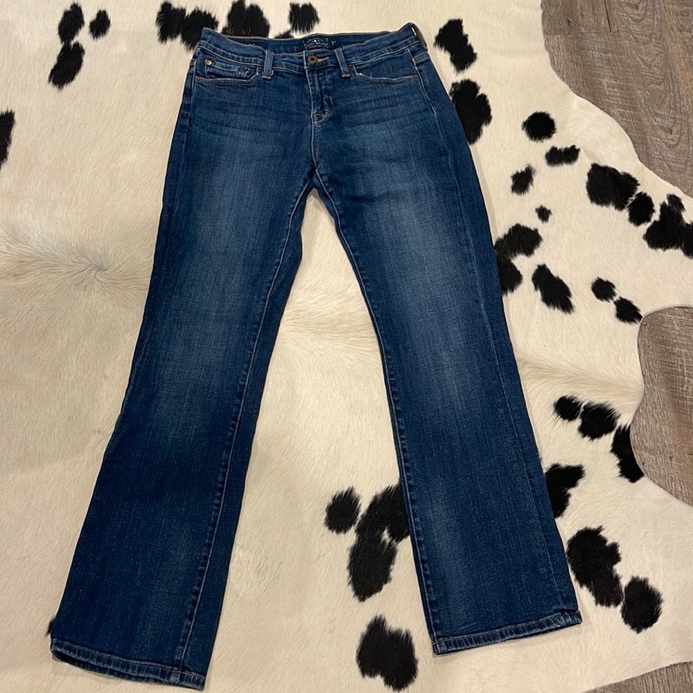 Lucky Brand size 4/size 27 straight cut jeans. Easy Rider style.